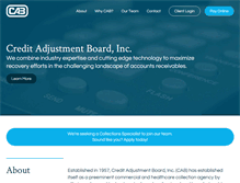 Tablet Screenshot of creditadjustmentboard.com